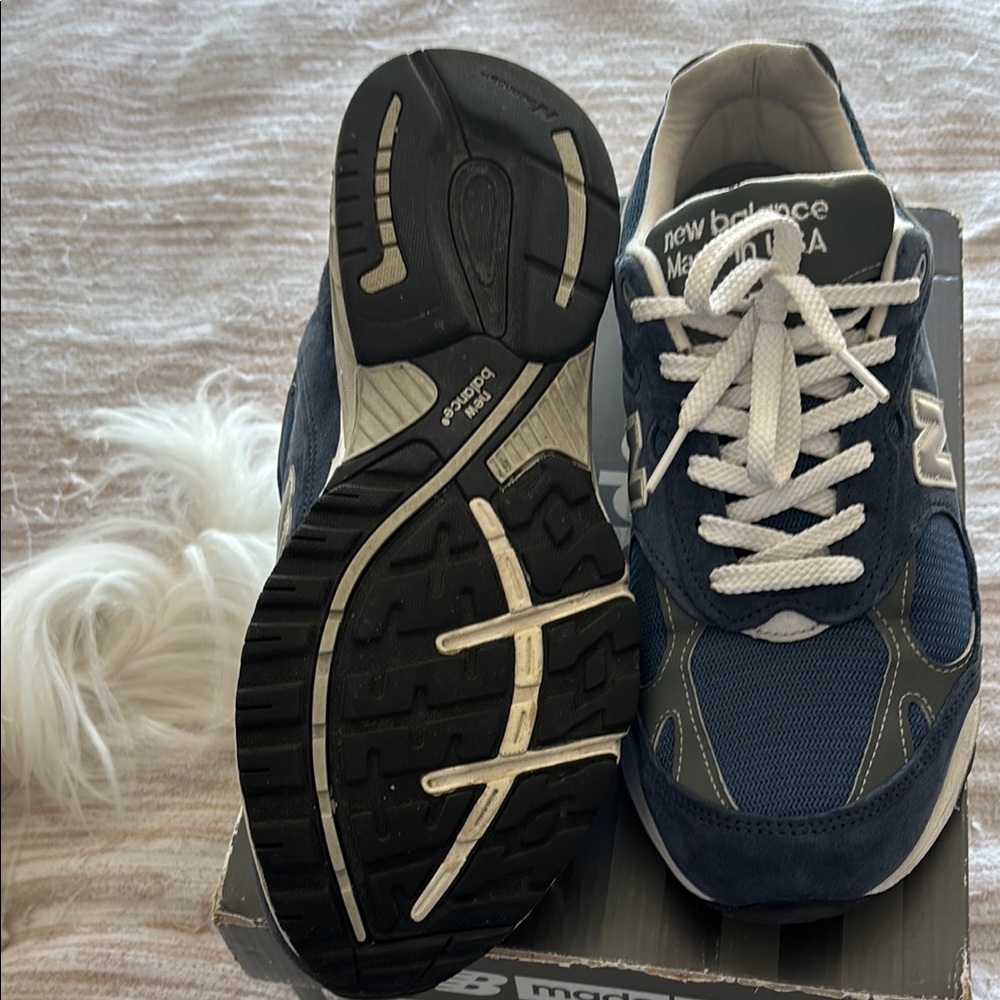 New Balance Gray/navy running shoe with original box 10.5 Men's 993 - Picture 5 of 7
